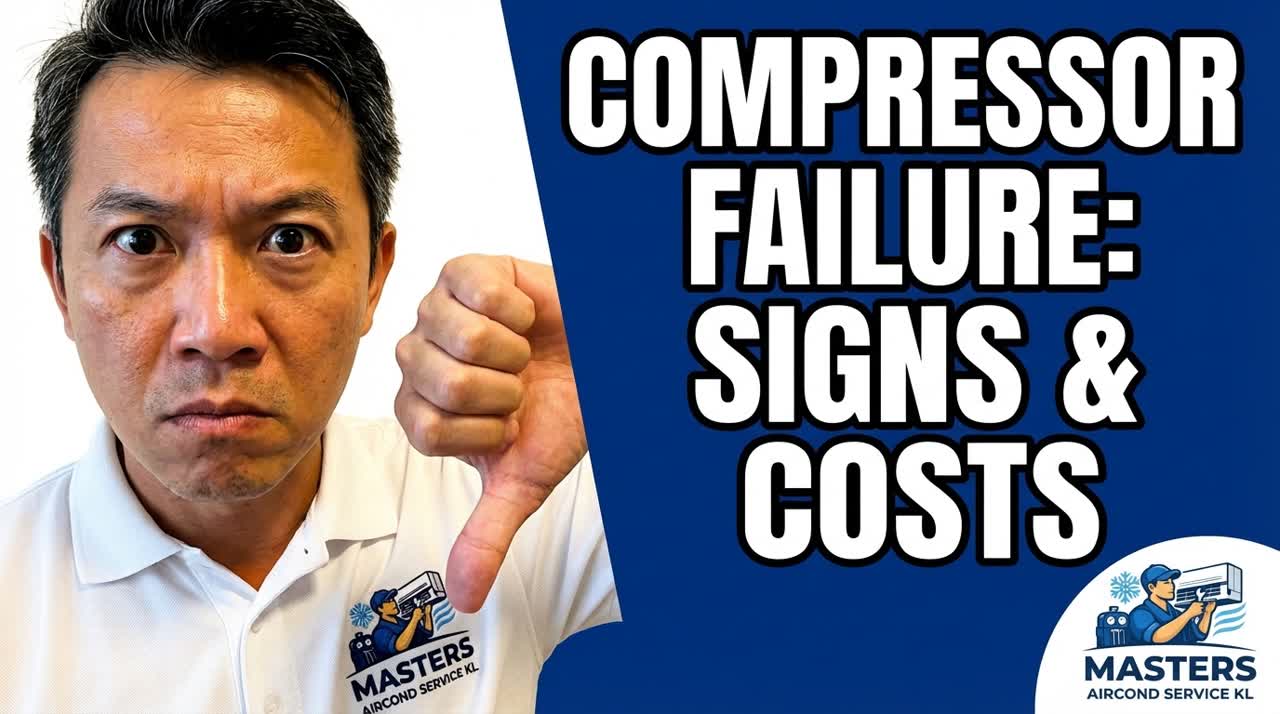 Aircond compressor failure signs — Kevin Chong Masters Aircond Service KL